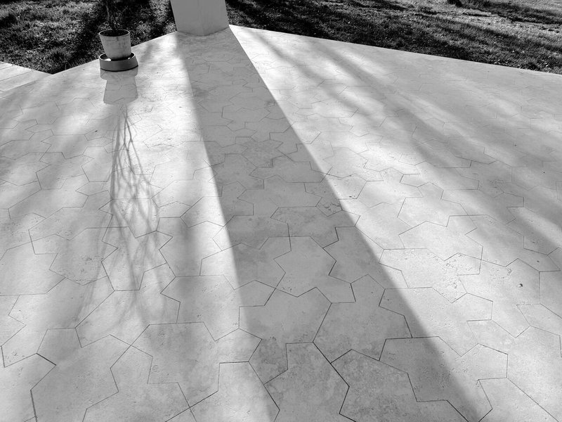 Terrace tiled using the Specres Aperiodic Monotile